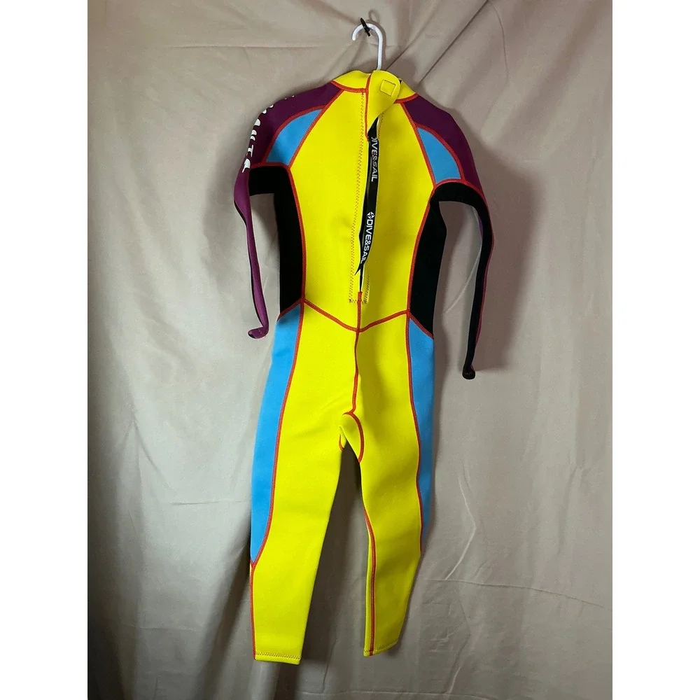 Dive & Sail Wetsuit Youth XL Yellow Excellent Full Body Neoprene 2.5mm X-Manta